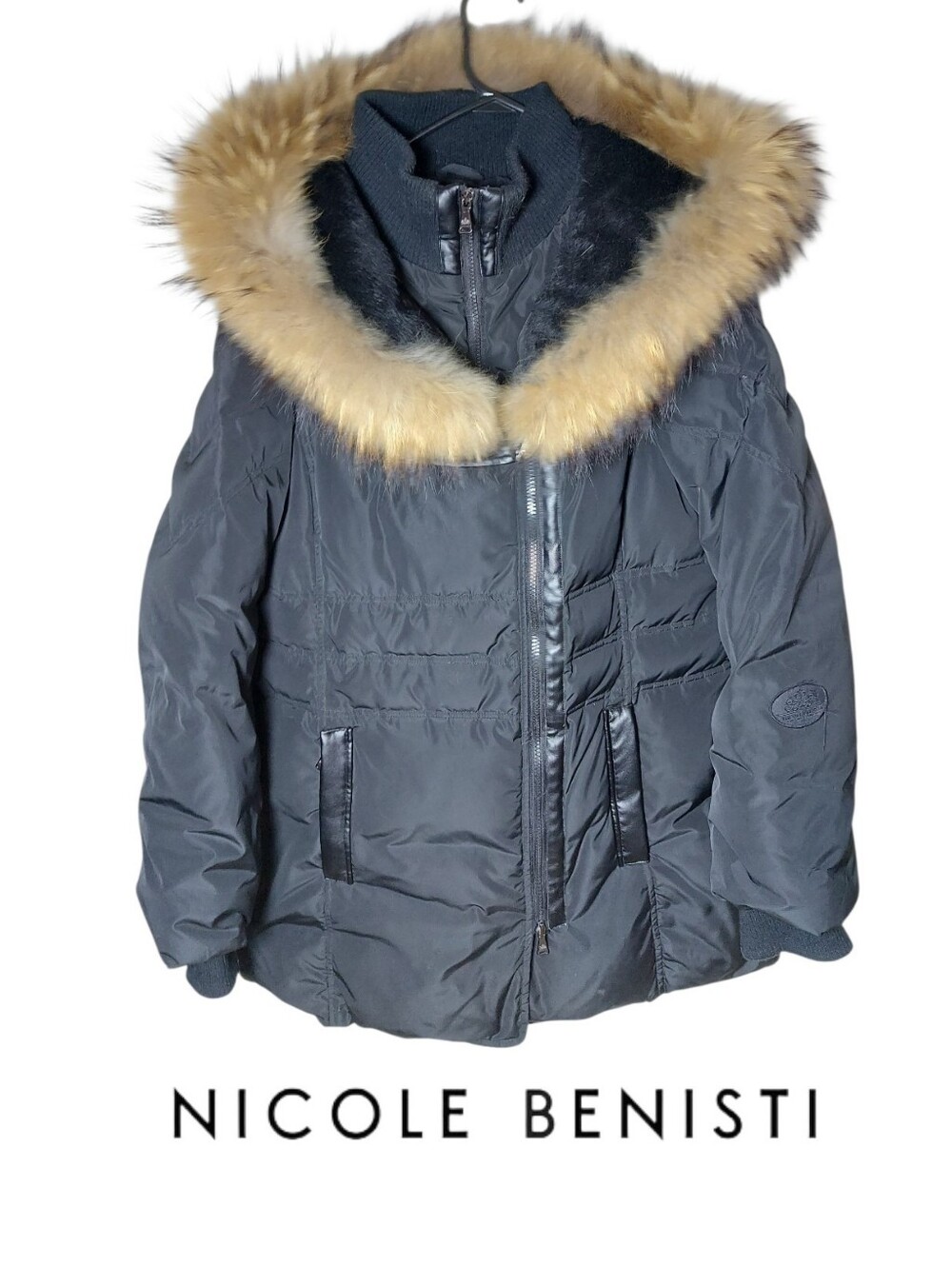 Nicole Benisti Down Black Winter Coat